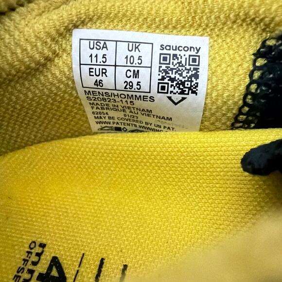 Saucony Kinvara 14 Shoes Mens 11.5 Gray Iridescent Athletic Running Sneakers - Picture 6 of 9